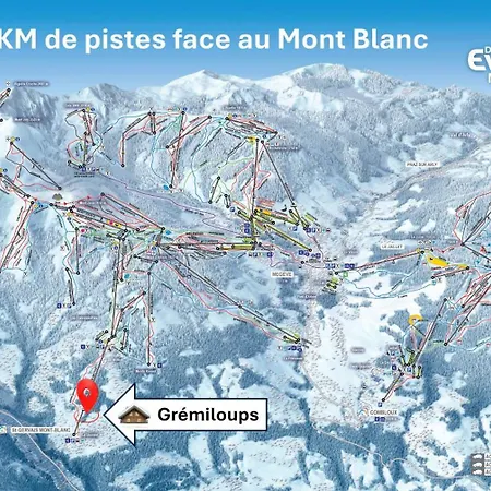 Des Gremiloups, Jacuzzi And Mont-blanc View 샬레 생제르베레뱅