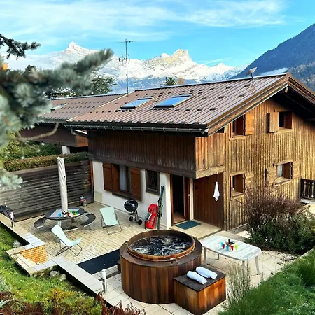 Des Gremiloups, Jacuzzi And Mont-blanc View 생제르베레뱅
